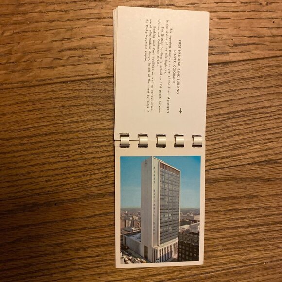 Vtg 1960s Denver Colorado Souvenir Mini Photo Postcard Book 11 Kodachrome Repros - Picture 3 of 8